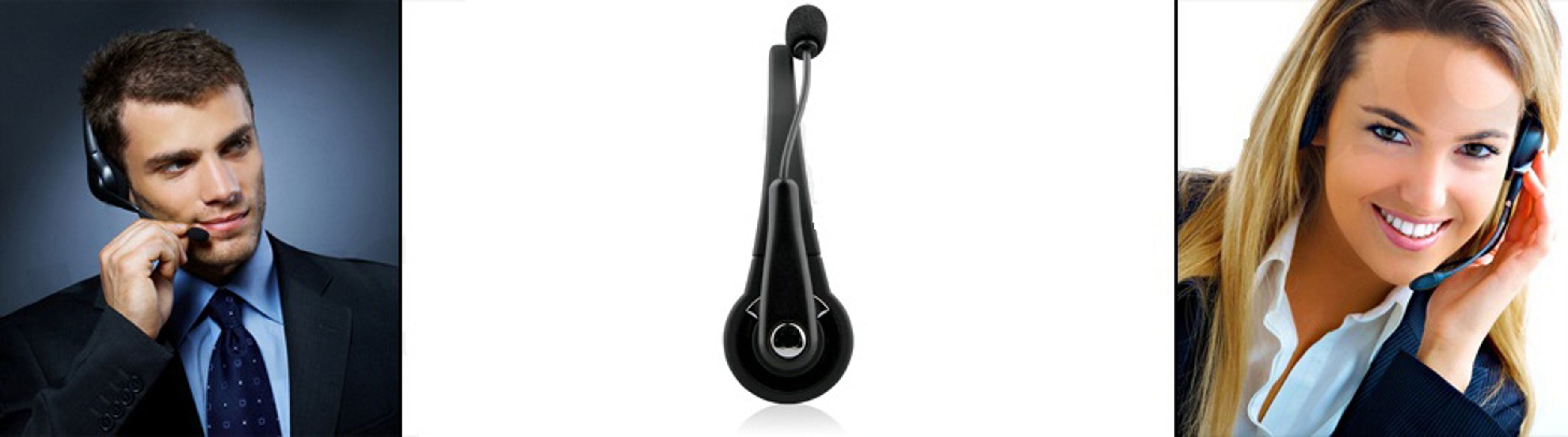 With Boom Mic Wireless Headphone for Motorola Moto E (2020) Phone - Mono Headset Earphone Single Earbud J1O