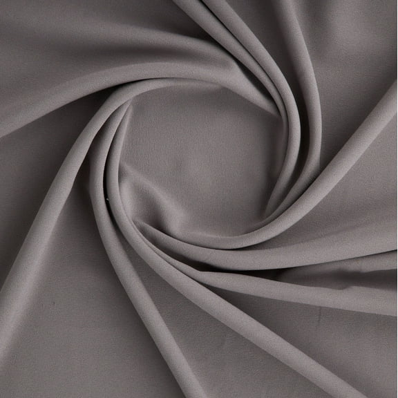 Zelouf Ashley Crepe Chiffon , Sewing, DIY, Crafts Fabric by the Yard, Grey Mystery, 3 Yard