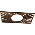 thumbnail image 2 of 32"W x 16"H x 11 7/8"ID x 1"P Hoover Architectural Grade PVC Pierced Ceiling Medallion, Antiqued Copper, 2 of 10