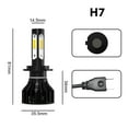 thumbnail image 6 of For 2013-2015 Chevy Malibu LED Headlight Bulbs Combo Kit Headlamp Bulb Replacement White 6000K, 6 of 9
