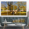 thumbnail image 1 of Escaliers en Pierre dans le Parc en Automne - Impression sur Toile Paysager, 1 of 3