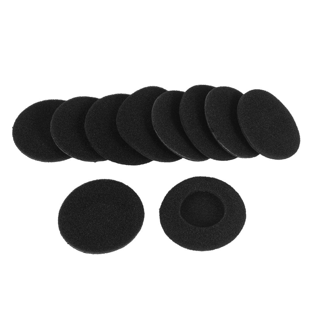 10 Pcs Black Earbud Tips Pads Soft Sponge 5.5cm Ear Tips Buds for