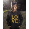 thumbnail image 3 of Love Sunflower Sweatshirt for Women Girls Cute Women Hoodie XX-Large Black, 3 of 6