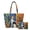 Cat Leaf Art Print, variant on Purses and Handbags Set for Travel Outings, Portable Large Capacity Quilted Shoulder Bags Set of 2 Women's Quilted Bag Blue Toile