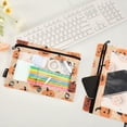 thumbnail image 2 of FORMRS 2 Pack Pencil Pouch for 3 Ring Binder with Clear Window Zipper Case, Colorful Halloween Pumpkin Pattern, 2 of 6