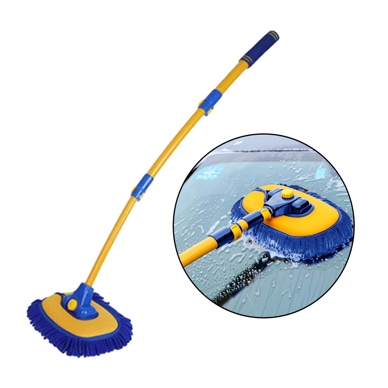 2023 New Car Cleaning Brush Car Wash Brush Telescoping Long Handle Cleaning  Mop Chenille Broom Auto Accessories - Temu