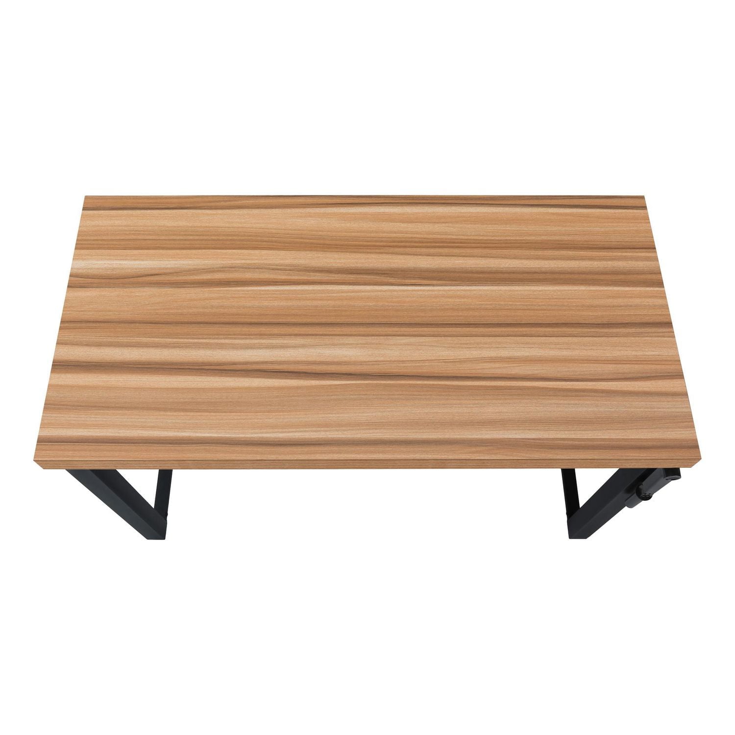 Monarch Specialties Bureau, Bureau À Domicile, Debout, Ajustable, 48"l, Travail, Ordinateur Portable, Métal, Stratifié, Brun, Noir, Contemporain, Moderne