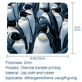 thumbnail image 5 of Penguin 8.3x9.8 Inch Square Non-Slip Rubber Bottom Mouse Pad, Desk Pad, Desk Mat - Printed Design for Office and Gaming, 5 of 6