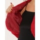 thumbnail image 5 of BOLERO CHIC FORMAL INSPIRADO para vestido de noche de mujer, chaqueta de piel sintética M roja, 5 of 6
