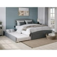 thumbnail image 1 of AFI Warren Solid Wood Full Bed w/ Footboard & Twin Trundle in Gray, 1 of 16