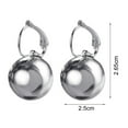 thumbnail image 6 of Hyasfey 1 Pair Drop Earrings Elegant Vintage Smooth Round Bright Luster Decorative Gift Women Ball-Shaped Pendant Hoop Earrings Jewelry for Daily Wear, 6 of 8