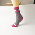 thumbnail image 2 of FhsagQ Chaussettes Chaussettes pour Femmes Camisoles et Débardeurs Polyester Femmes et Hommes Cancer Journée Internationale de Sensibilisation Imprimée Chaussettes de Compression Moyennes Chaussettes de Course en Plein Air Chaussettes pour Femmes Blanc Gris Taille Unique, 2 of 4