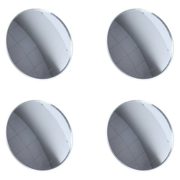 4X Silver Tone 3 inch Round Convex Rear View Blind Spot Mirror for Car Auto