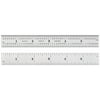 C404R-72 Heavy Spring Tempered Steel Rule with Inch Graduations, 4R Style Graduations, 72" Length 1-1/2" Width, 1/10" Thicknes