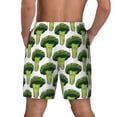 thumbnail image 4 of Uemuo Cute Broccoli Pattern Mens Swim Trunks Quick Dry Board Shorts with Mesh Lining, Stretch Beach Shorts Quick Dry No-Chafing Board Shorts-XX-Large, 4 of 9