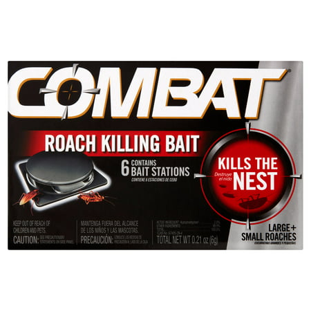 Combat Roach Killing Bait, 6 count, 0.21 oz