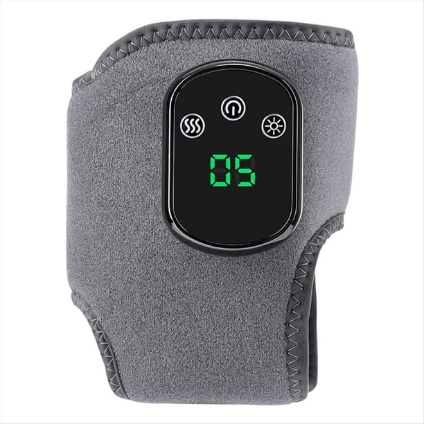 Masajeador Eléctrico de Pies y Tobillos con y Vibración, Almohadilla Térmica Inalámbrica, Vendaje para Tobillos para Recuperación Deportiva, Cinturón de Soporte Cálido.