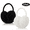 A-Black and White, variant on Loritta 2 Pcs Winter Earmuffs for Women Fluffy Cute Ear Muffs for Winter Black and Brown