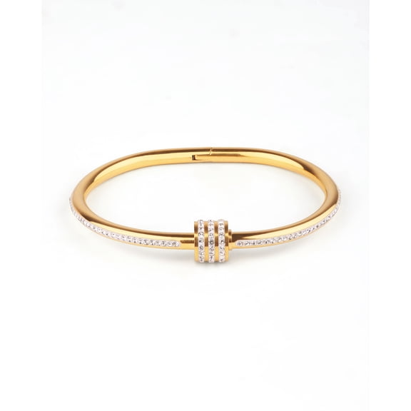 Luxury Zircon Inlaid screw bracelet
