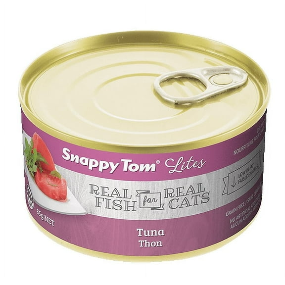 Snappy Tom Lites Tuna Wet Cat Food, 3 oz cans, 24 Count