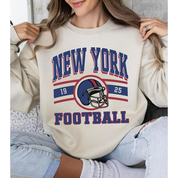 Retro Football Sweatshirt, NY Football Sweater, Sprot Fan Gift Tee