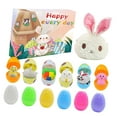 thumbnail image 1 of Coloridos huevos de Pascua precargados con bolsa de almacenamiento con mini juguete animal Huevos de Pascua rellenos divertidos llenos de juguetes, pa Zulema huevos de pascua precargados, 1 of 8