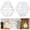 Stripes Clear-2 Pack, variant on Tulip Smoke-grey 3 Pack Glass Lamp Shades, Replacement Mini for Table Wall Chandelier