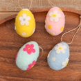 thumbnail image 5 of 6/5/1pcs Easter Felt Egg Hanging Ornament Colorful Painted Easter Egg Home Wall Tree Hanging Basket Fillers Wall Decoration Tassel Ornament Party Supplies, 5 of 9