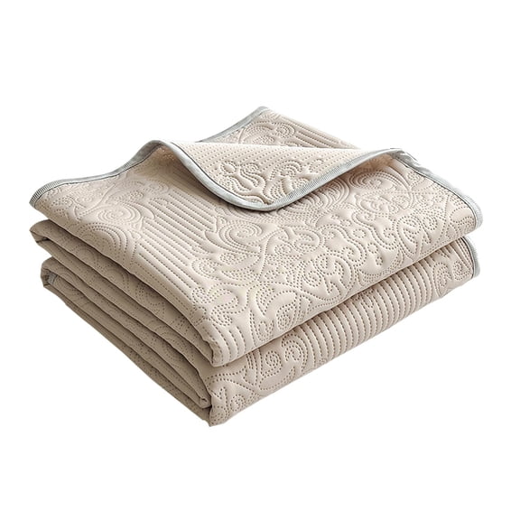 Washable Dual Sided Cool Warm Polyester Blanket Breathable Light Sofa Bed Throw Blanket for Summer Bedroom Daily Leisure Use