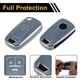 thumbnail image 4 of Funda de llave de coche TPU con borde en tono azul y plateado para Opel para Vauxhall para Astra HJK 2010-2019 - Funda de control remoto de 3 botones, 4 of 6