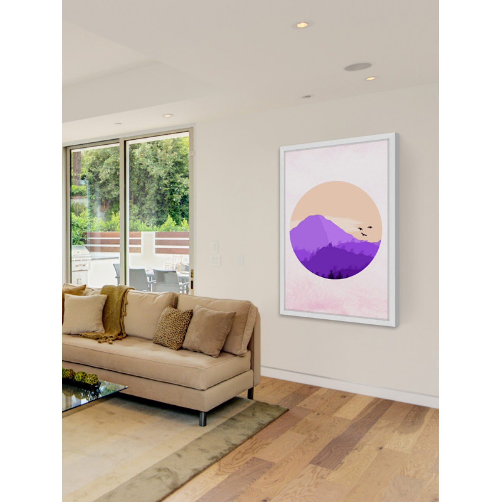 Marmont Hill "Purple Mountain" Framed Painting Print