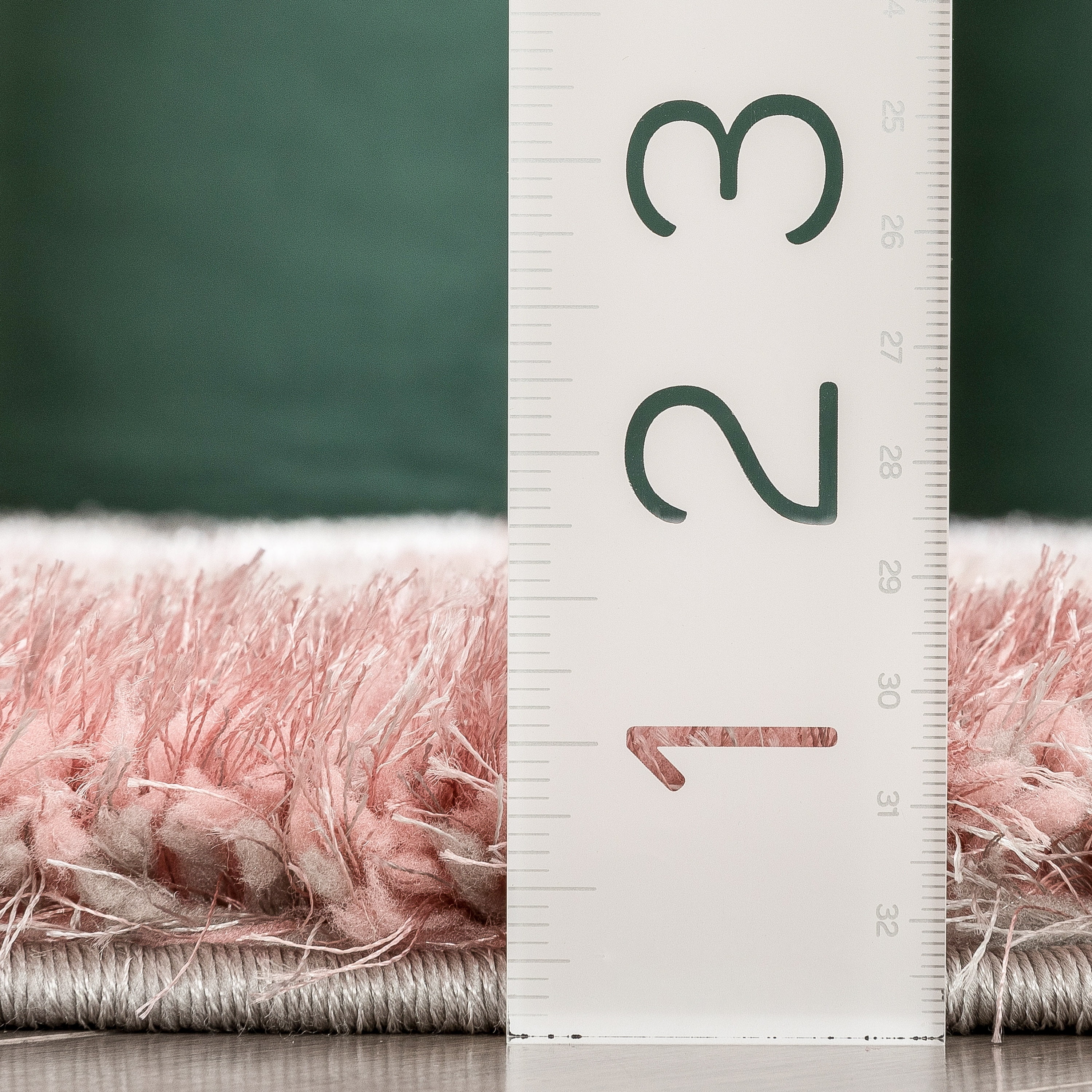 Well Woven Lolly Kenzo Retro Geometric Pattern Pink Grey 5'3" x 7'3" 3D Texture Shag Area Rug
