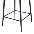 thumbnail image 6 of GDF Studio Morden Square Counter Bar Stools with Metal Frame, PU Upholstery, and Foam-Filled Seats, Set of 2, Black, 6 of 9