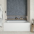 thumbnail image 2 of Streamline NAL-5620-CH 66 in. x 32 in. Acrylic Right-Hand Drain Alcove Bathtub in Glossy White With External Drain in Polished Chrome, 2 of 10