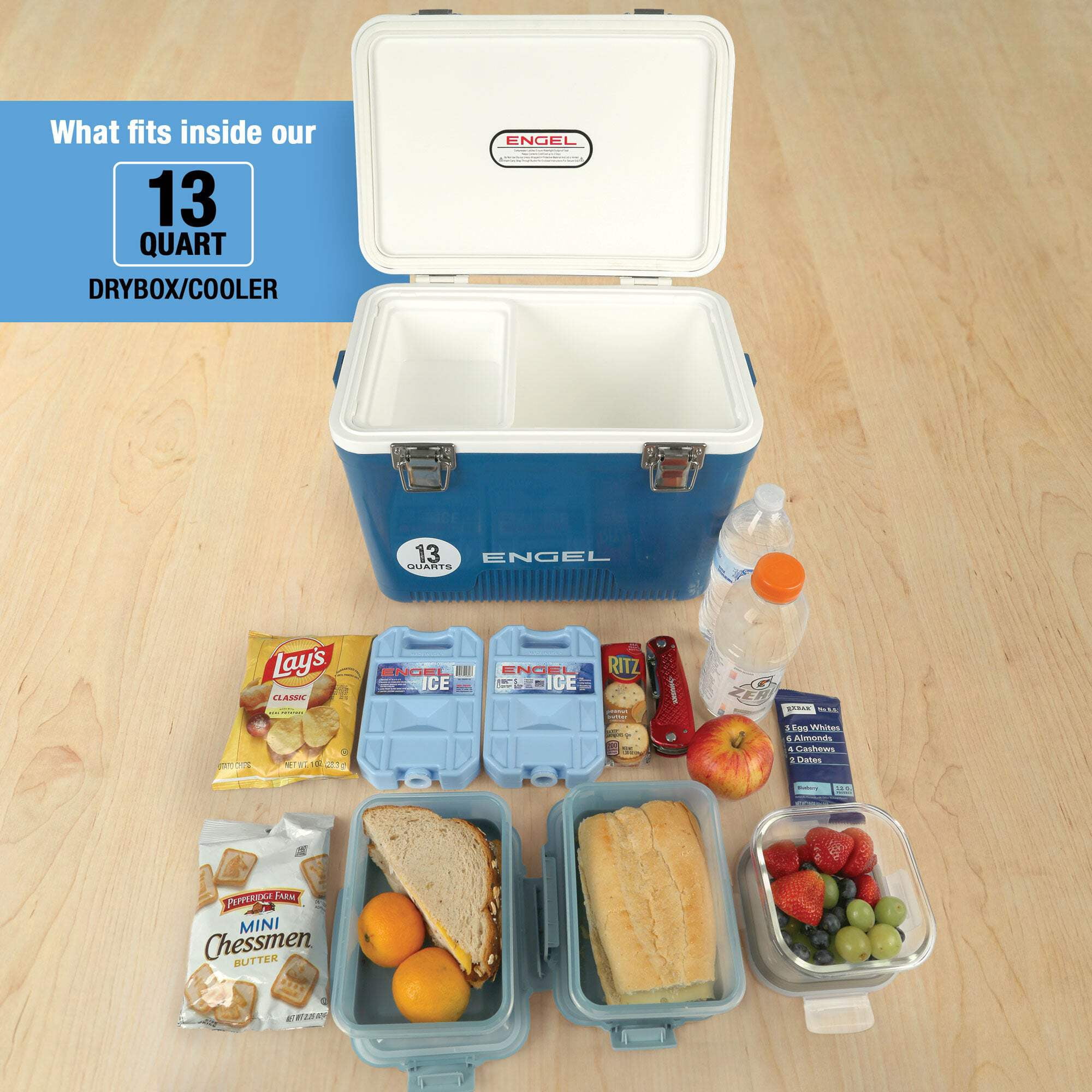 ENGEL 13 Qt Large Capacity Foam Chest Ice Cooler - Leak-Proof
