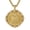 B, variant on St. Michael Necklace for Men Women, 14K Gold Plated Zircon Medal, Patron Saint of Protection, Catholic Amulet Gift