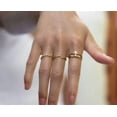thumbnail image 3 of 14k Pearl Ring, Solid Gold pLATED Dainty Engagement Ring for Women, Real Pearl Solitaire Band, Cute Proposal Ring, Handmade Accented Gift Ring, 3 of 3