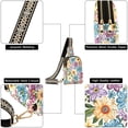 thumbnail image 5 of Colorful Floral Print Flowers Crossbody Bags Backpack Chest Bag Shoulder Bag Waist Bag for Outdoor Travel Hiking Fitness Cycling, 5 of 7