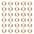 thumbnail image 3 of 30 piezas de puertas de jardín de hadas de madera, decoración de pared para ventanas, sin pintar, madera pintada a mano 7 cm, 3 of 8