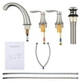 thumbnail image 6 of GymChoice Faucet for Bathroom Sink, WidespreadBathroom Faucet 3 Hole with Stainless Steel Bathroom Faucet Pop Up Drain and cUPCFree Hose2 Packs, 6 of 6