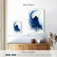 thumbnail image 4 of Elephant Stock Teal Wave Dance Wall Art - Vertical Canvas Wall Art - Living Room Wall Decor - Dance Canvas - White And Black Decor By Ashvin Harrison - 8" x 12", 4 of 8