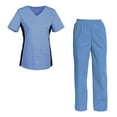 thumbnail image 1 of Women's Scrubs Set Scrub Top and Pants Scrubs Set, 1 of 3