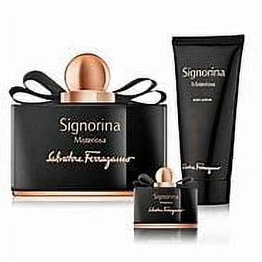 Set Ferragamo Signorina Misteriosa (3 piezas) eau de parfum 100 y 5 ml., body lotion 50 ml., Mujer