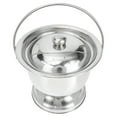 thumbnail image 4 of MIANGASTORE Stainless Steel Chamber Pot Portable Urinal with Lid Practical Spittoon Night Urine Pot, 4 of 9