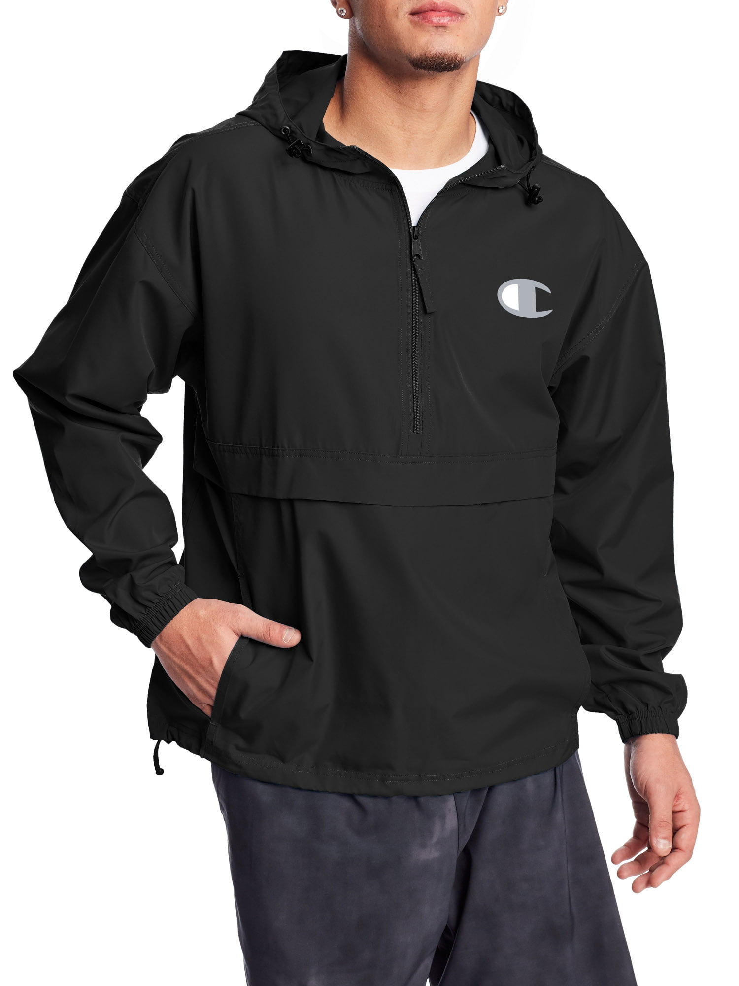 Champion Men's and Big Men's Stadium Packable Windbreaker Jacket, to Size 2XL Walmart.com