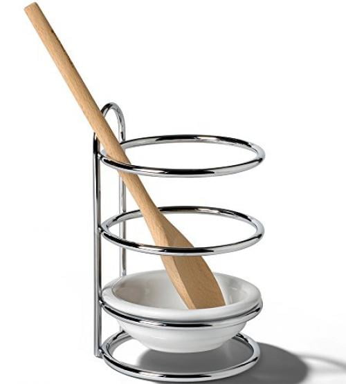 Upright Spoon Rest (Chrome) (7"H x 4.5"D)