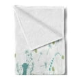 thumbnail image 2 of Spring Soft Flannel Fleece Blanket, Silhouette Dandelion Floral Foliage Seasonal Blooms Botany Eco Illustration, Cozy Plush for Indoor and Outdoor Use, 50" x 70", Khaki Almond Green, by Ambesonne, 2 of 5