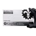 thumbnail image 1 of Guantes KingSeal UltraBlack-Pro de nitrilo de grado médico, talla XL, 1 of 8