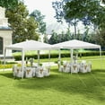 thumbnail image 4 of Gymax 10 FT X 10 FT  Canopy Tent Heavy Duty Gazebo Shelter White Outdoor, 4 of 10