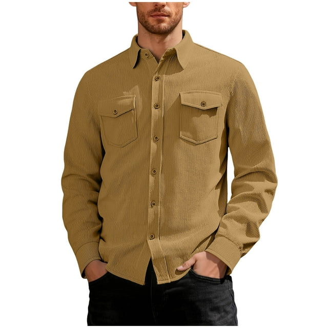 Ceisia Veste Décontractée Mode Homme Couleur Unie Chaude en Polaire Col à Revers Cadeau Manches Longues